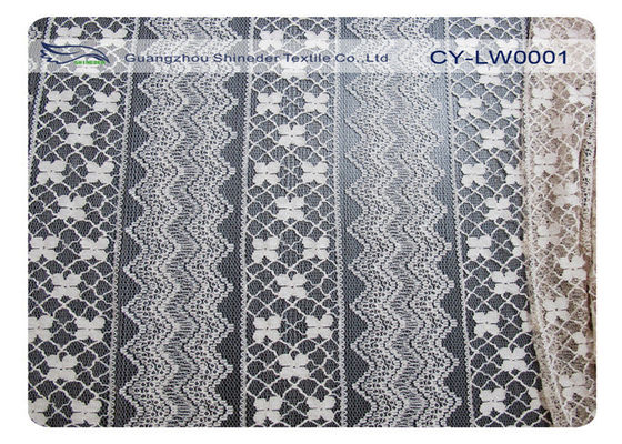 Algodón amistoso CY-LW0001 del nilón el 70% de Eco el 30% de la tela de nylon del cordón del algodón del vestido