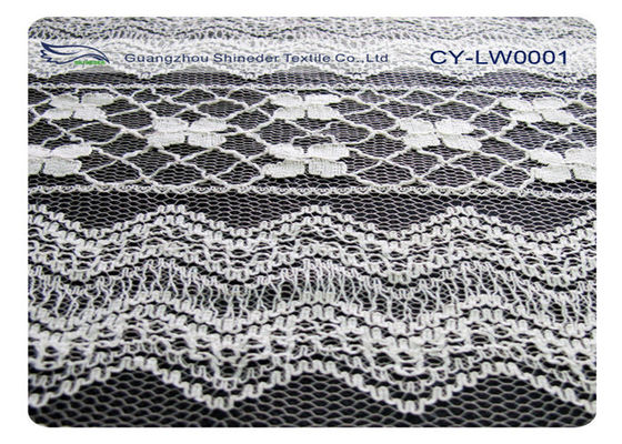 Algodón amistoso CY-LW0001 del nilón el 70% de Eco el 30% de la tela de nylon del cordón del algodón del vestido