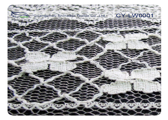 Algodón amistoso CY-LW0001 del nilón el 70% de Eco el 30% de la tela de nylon del cordón del algodón del vestido