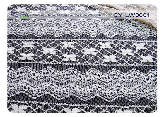 Algodón amistoso CY-LW0001 del nilón el 70% de Eco el 30% de la tela de nylon del cordón del algodón del vestido
