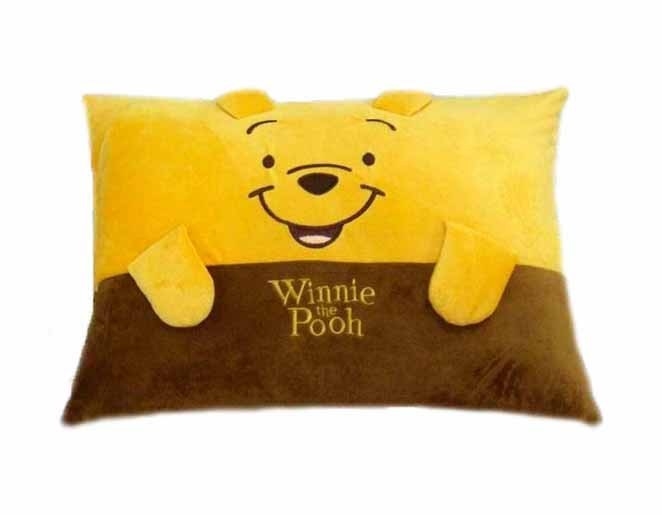 Amarillo de la almohada del bebé de Winnie the Pooh de la felpa de la historieta de Disney de la moda