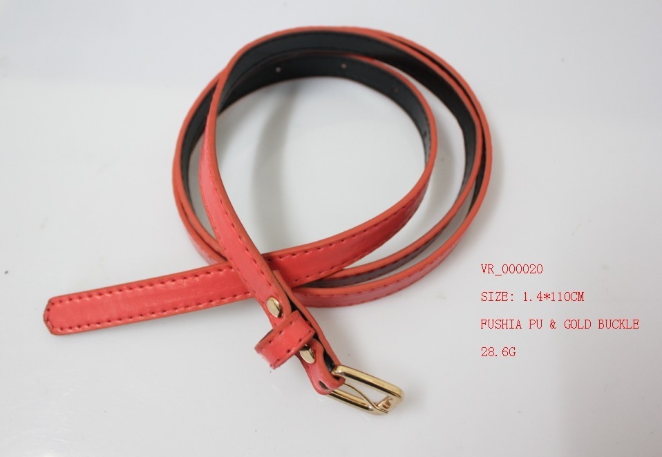 las correas de la PU del paño de la moda del 1.4cm para las mujeres con oro y oro color de rosa abrochan